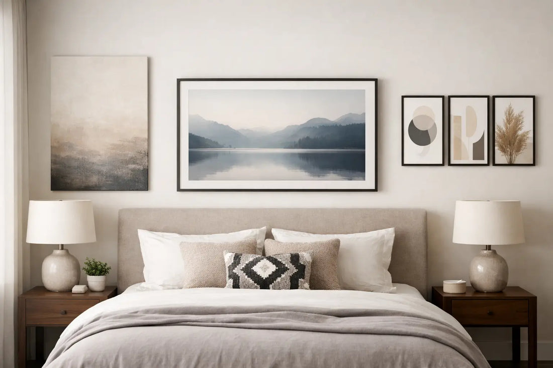 What Size Art Does a Bedroom Need for Balance?