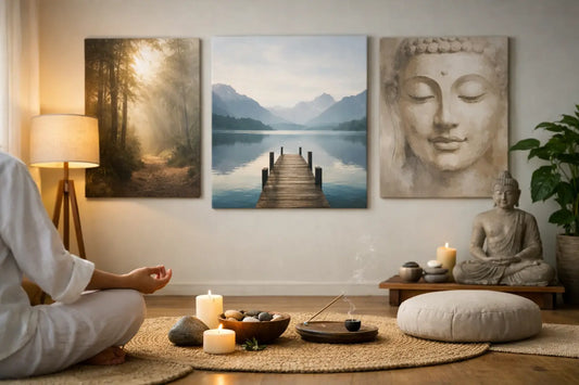 Canvas Art for a Meditation Room That Creates Calm