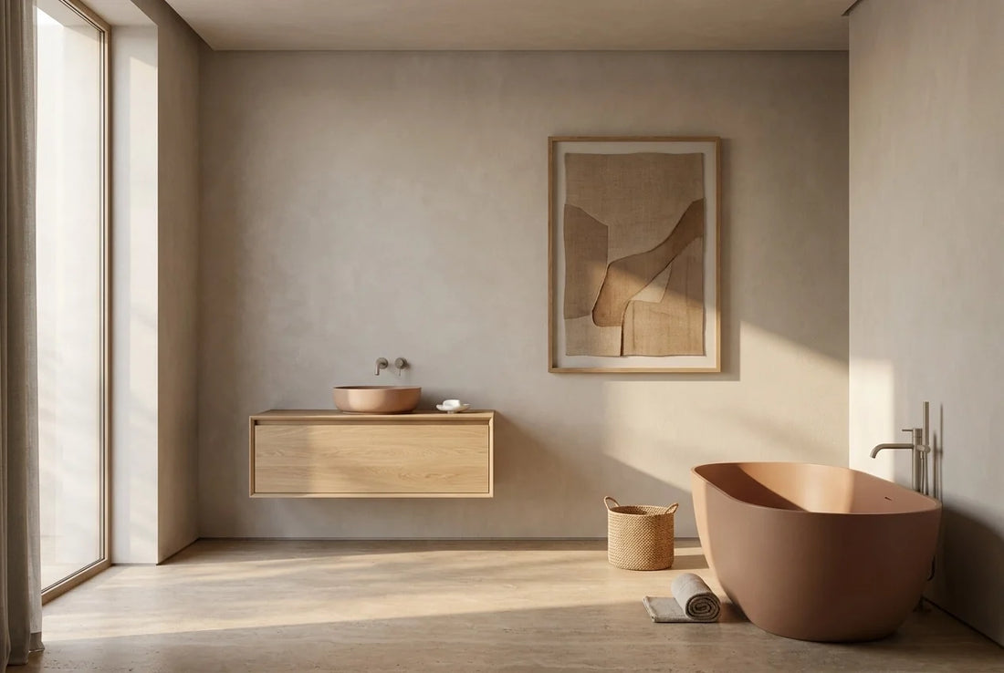 Professional header image for list-based article: Bathroom Design Ideas for a Calm, Curated Personal Sanctuary