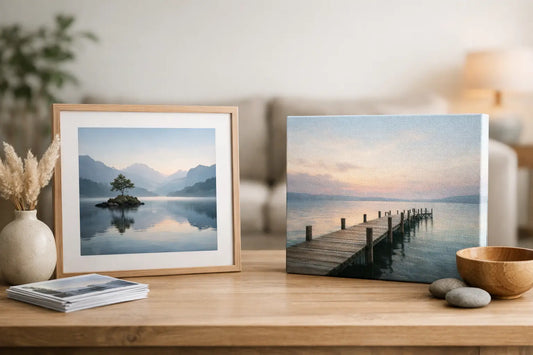 Paper Prints Versus Canvas for Calm Interiors