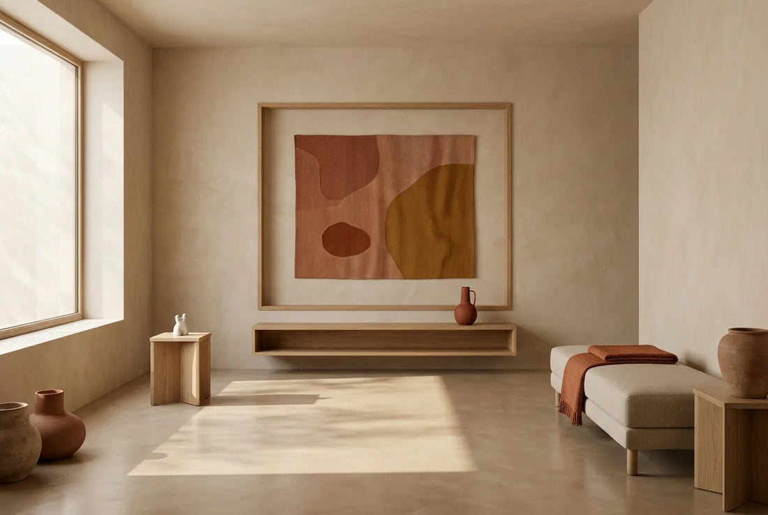 Professional header image for list-based article: Schöner Wohnen Farbe 2026: Wohntrends und passende Wandkunst