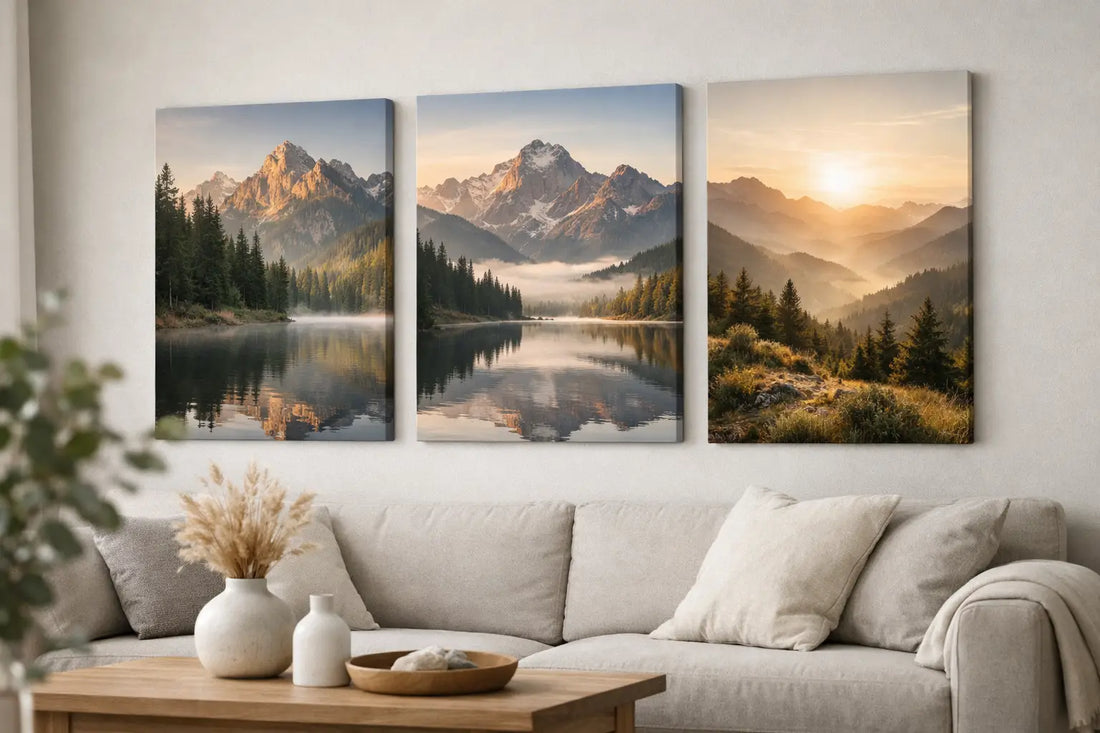 Mountain Landscape Canvas Prints for Calm Homes